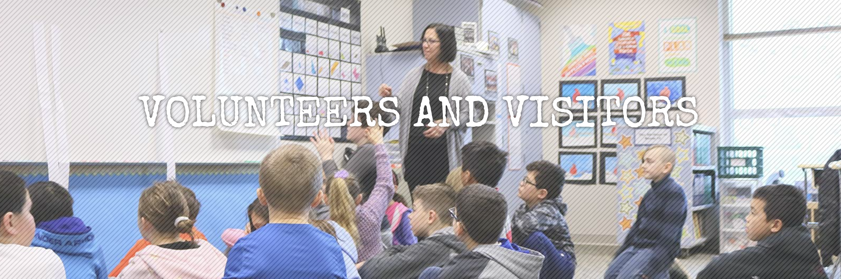 volunteers and visitors banner