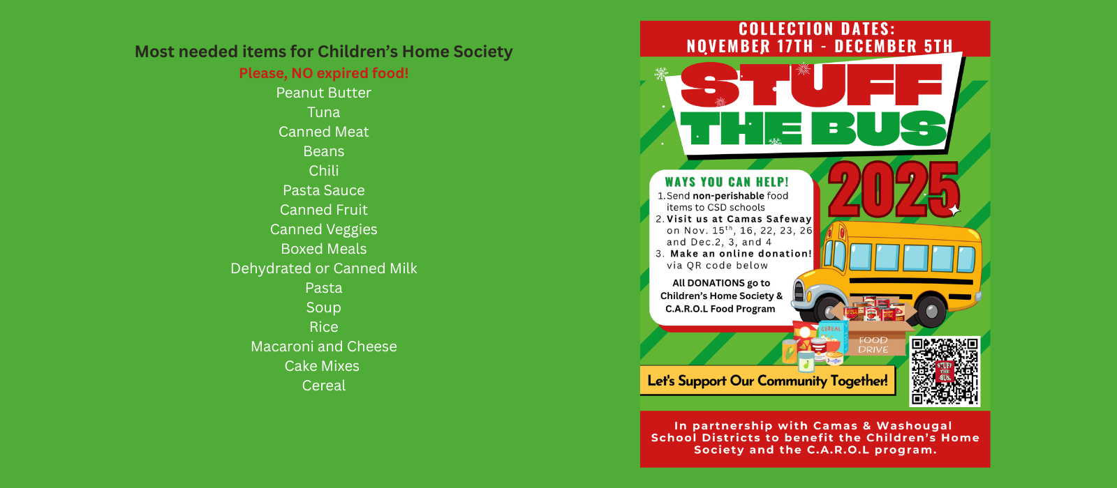 Stuff the Bus information