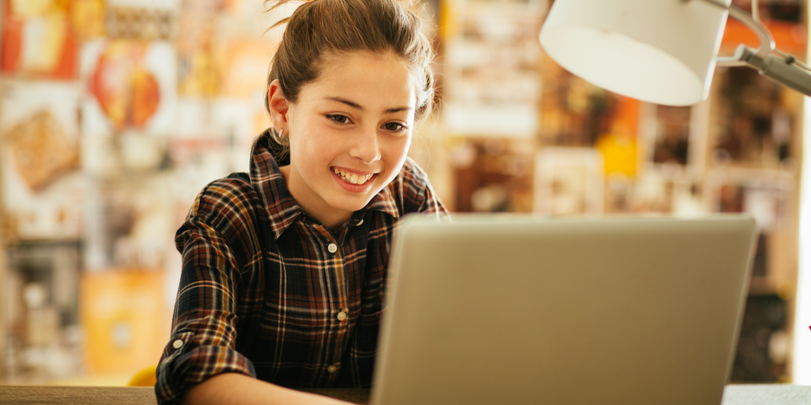 student on laptop