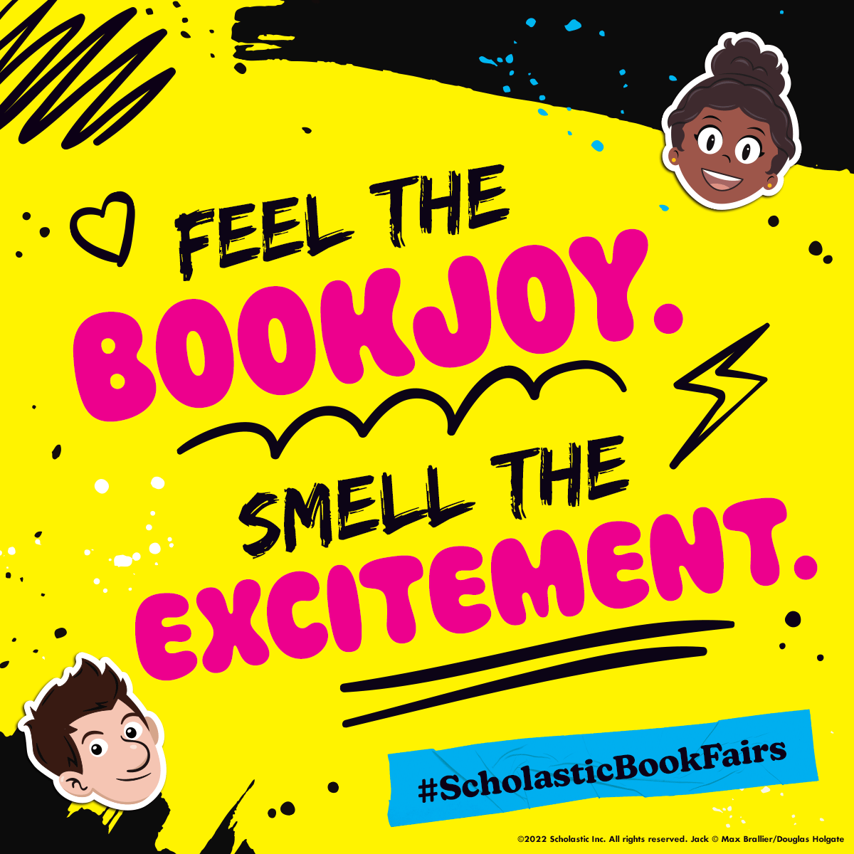 Feel the bookjoy smell the excitement