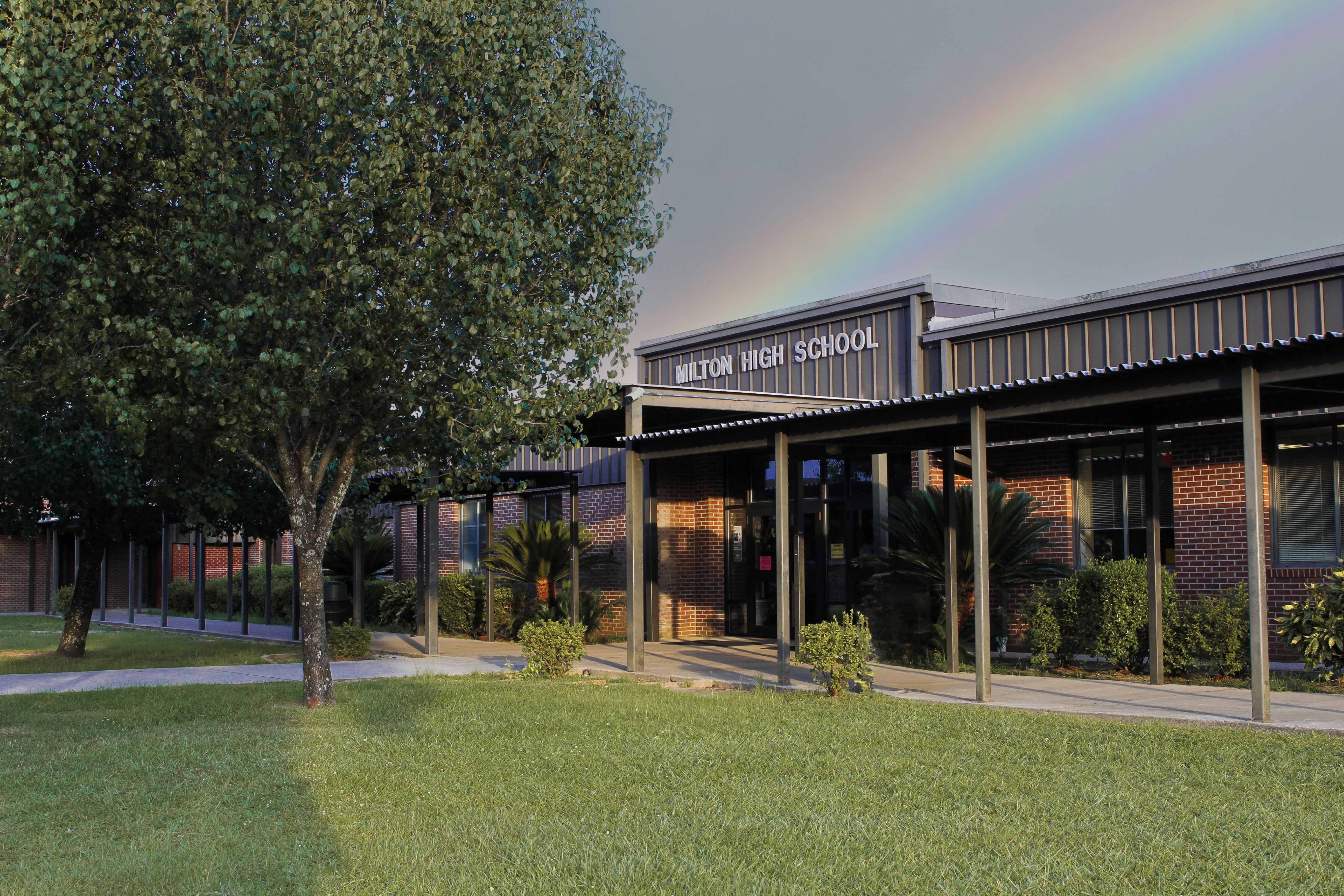 Front of the school