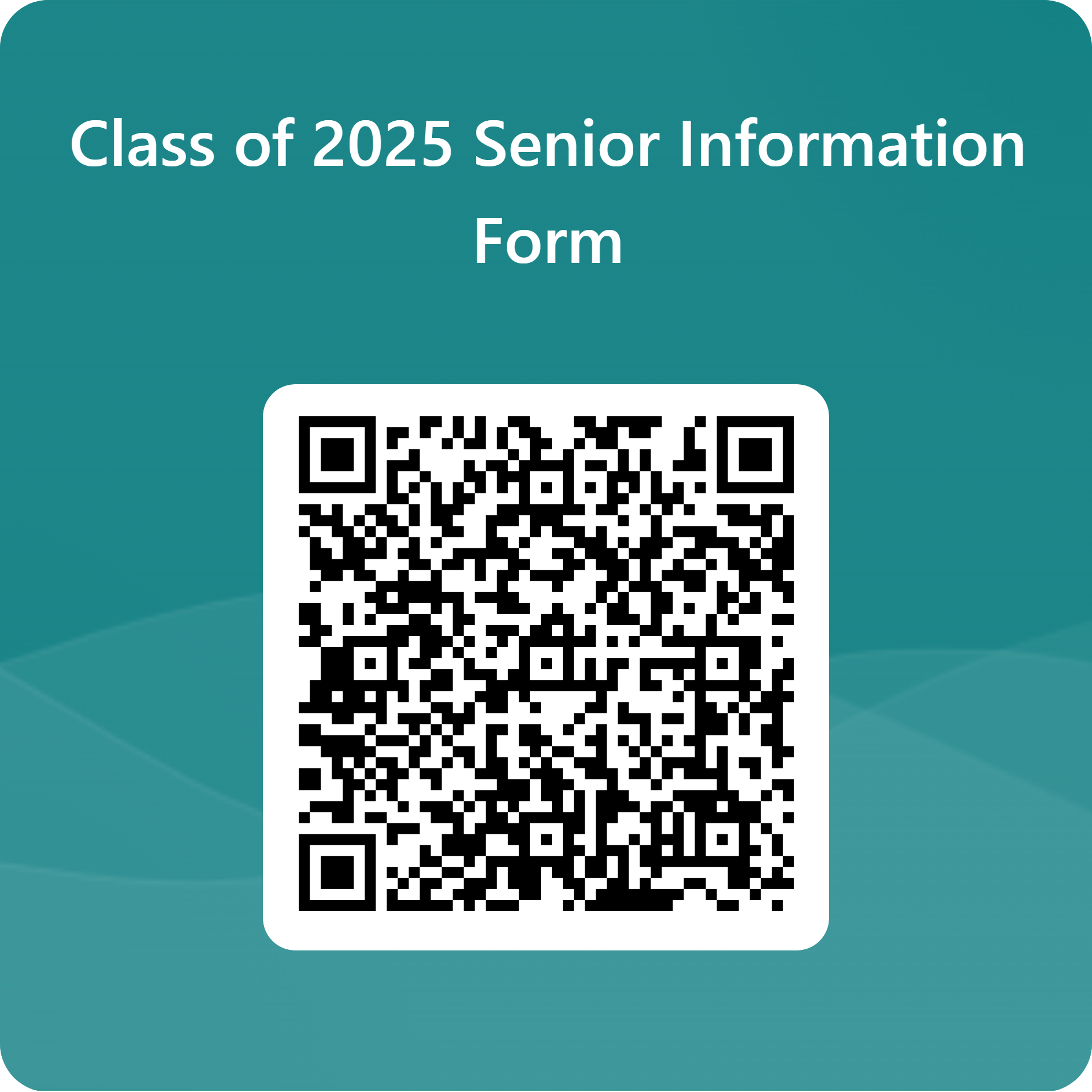 Senior Information Form