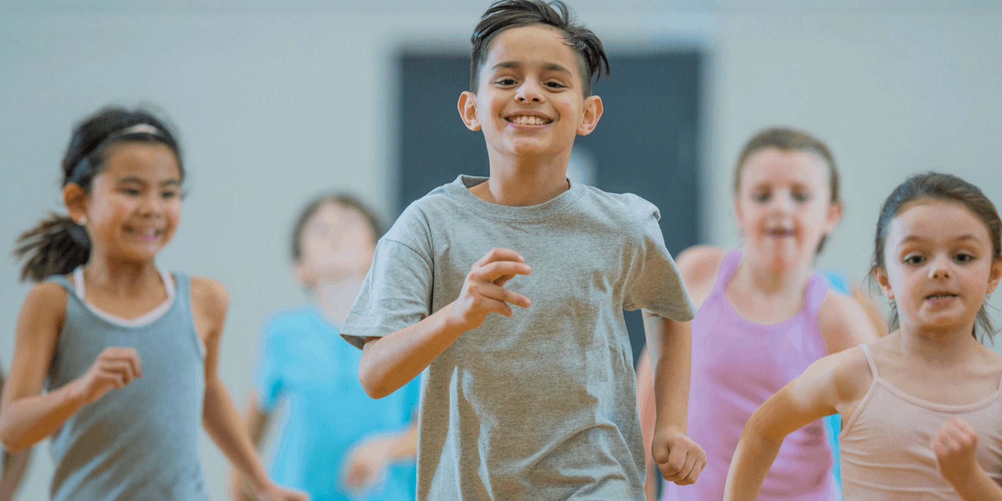 students running