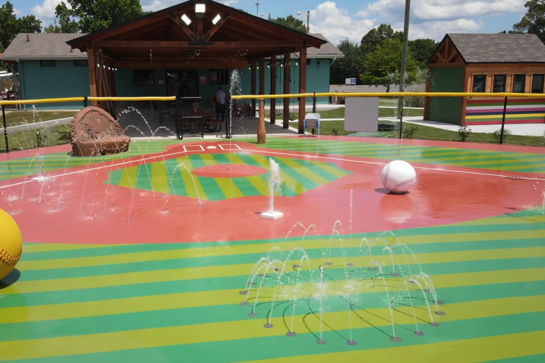 photo of the splash pad