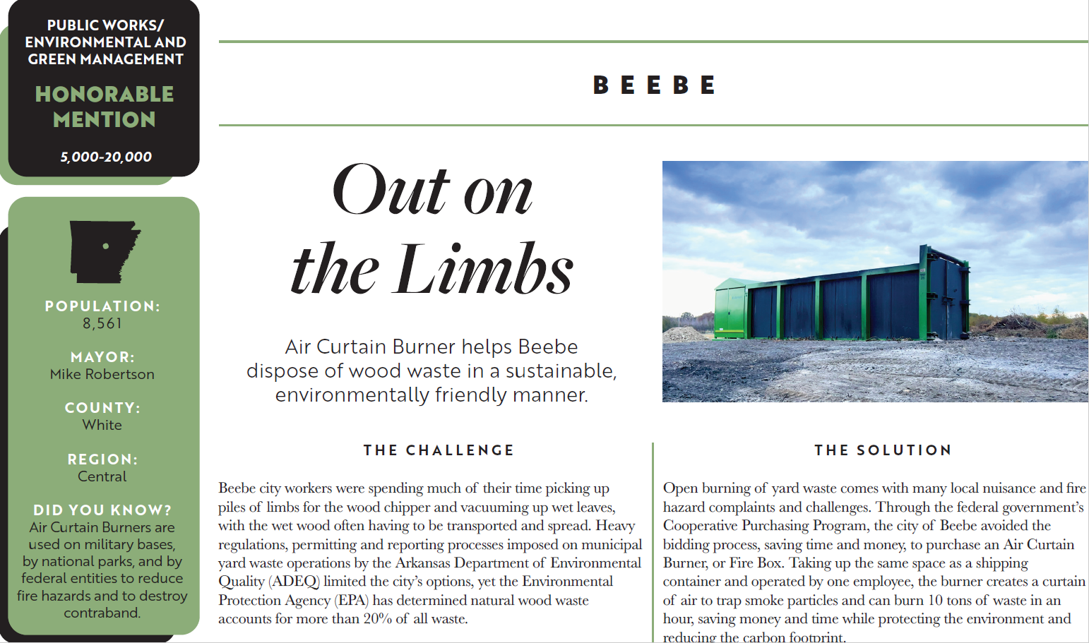 Photo of Magazine Article about Air Burner