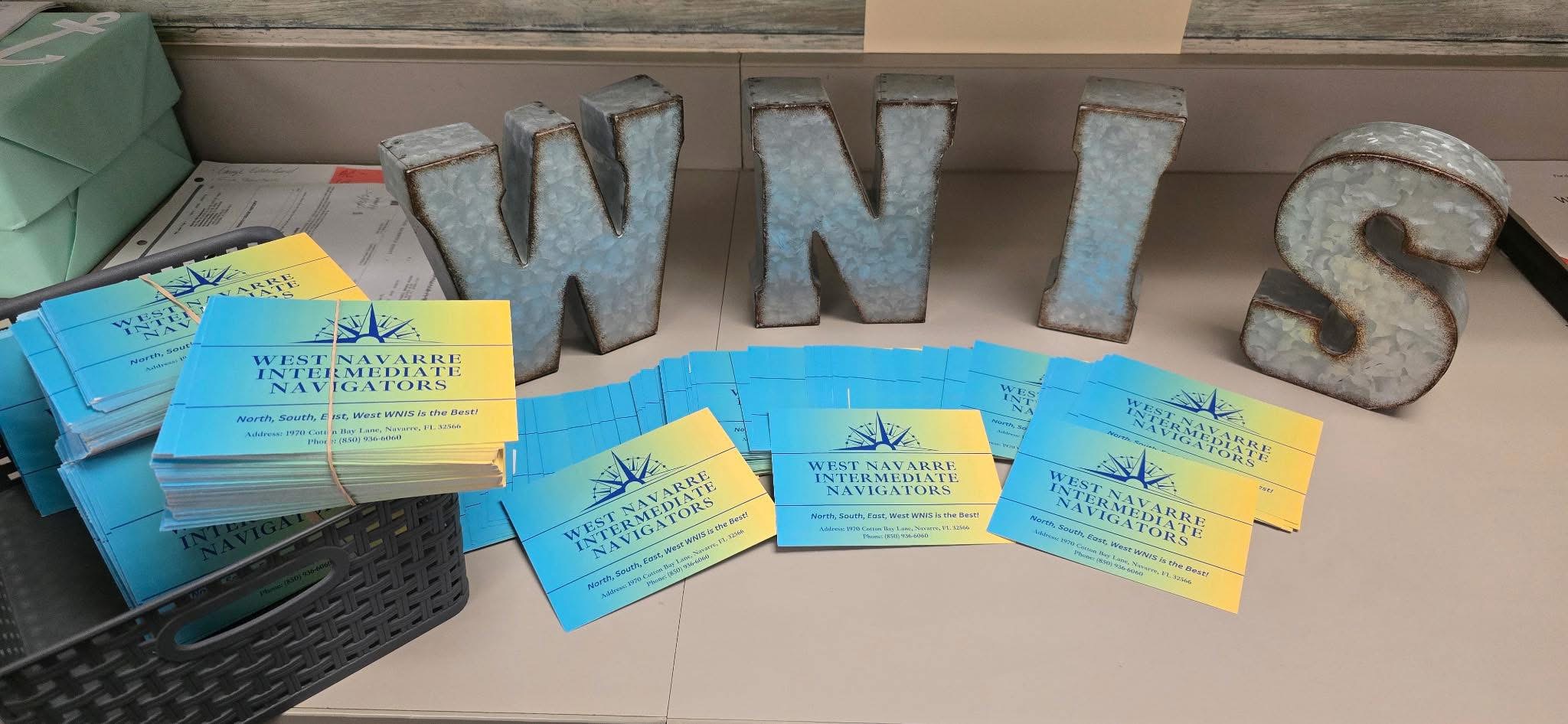 WNIS Letter Blocks with student assignment cards