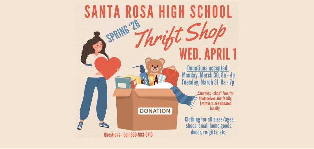 Santa Rosa High School Thrift Shop, Wednesday, April 1