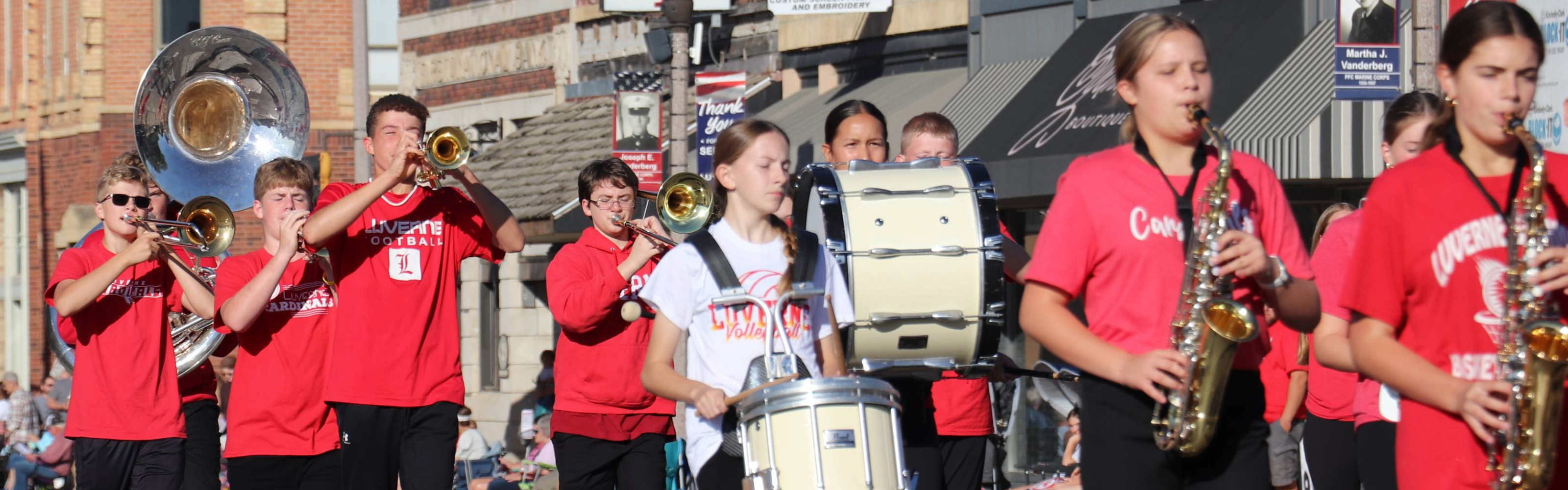 Marching Band Students