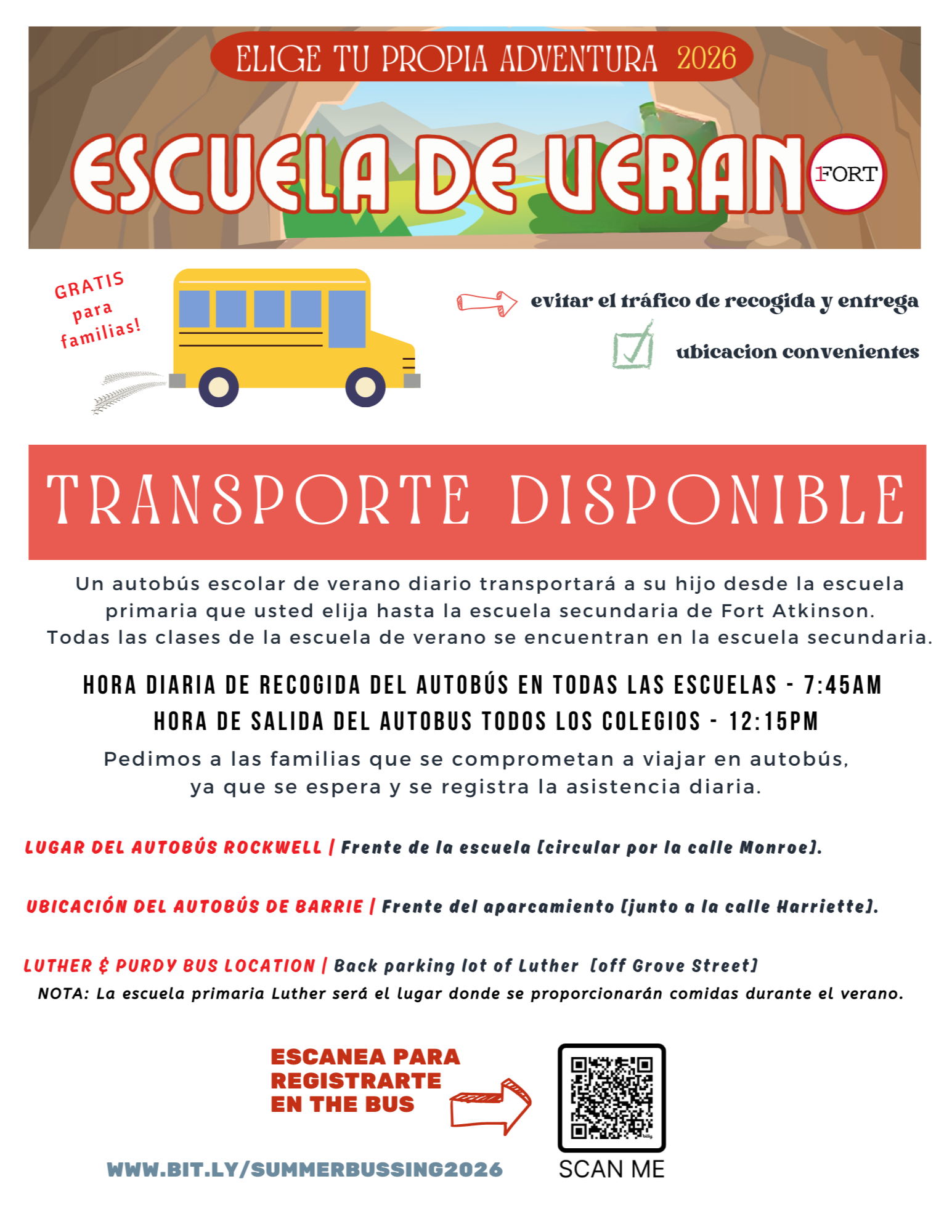 Spanish Bus Flyer