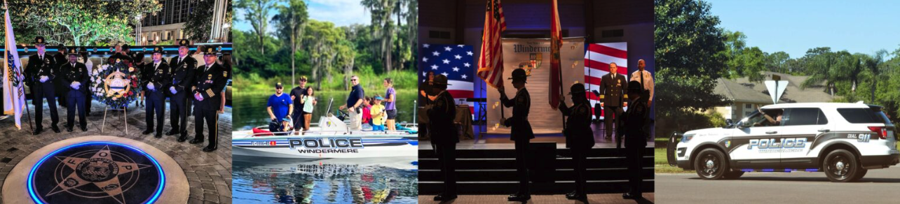 collage of the police department doing social service