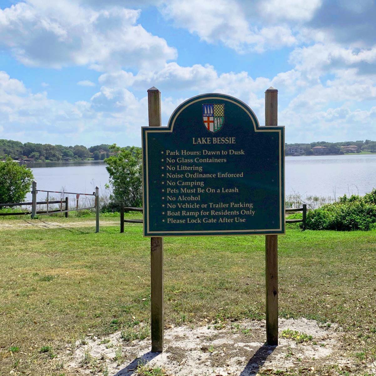 Lake bessie sign