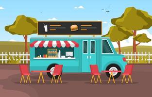 Food truck illustration