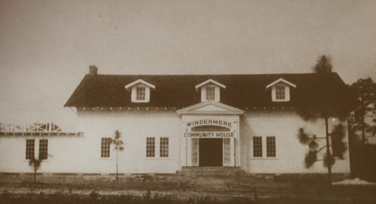 Town Hall after being moved to its present-day location. Image from Carl Patterson’s “Windermere Among the Lakes.”