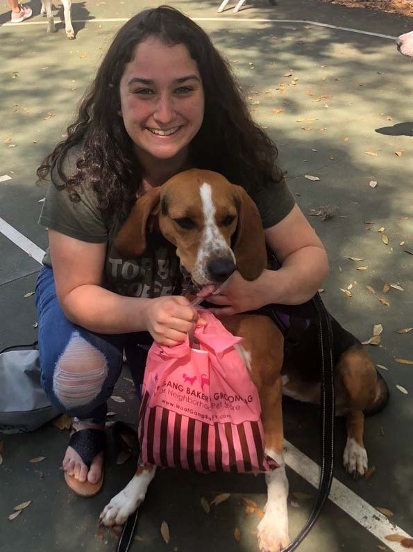 women with dog