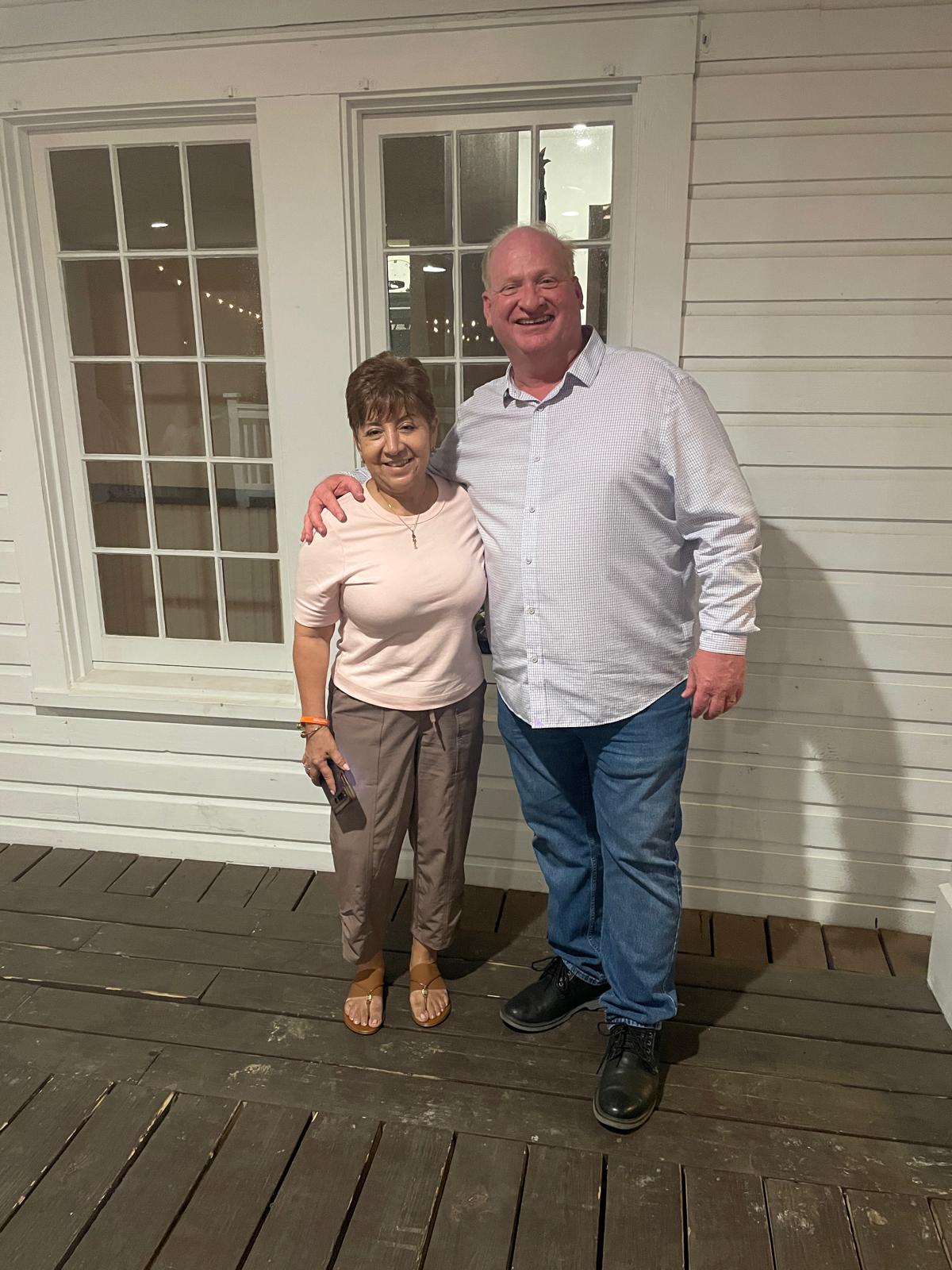 Mayor JIm O'Brien and Nora Penaloza