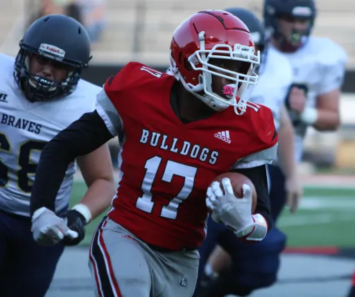 FOOTBALL player running