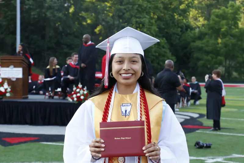 student graduating
