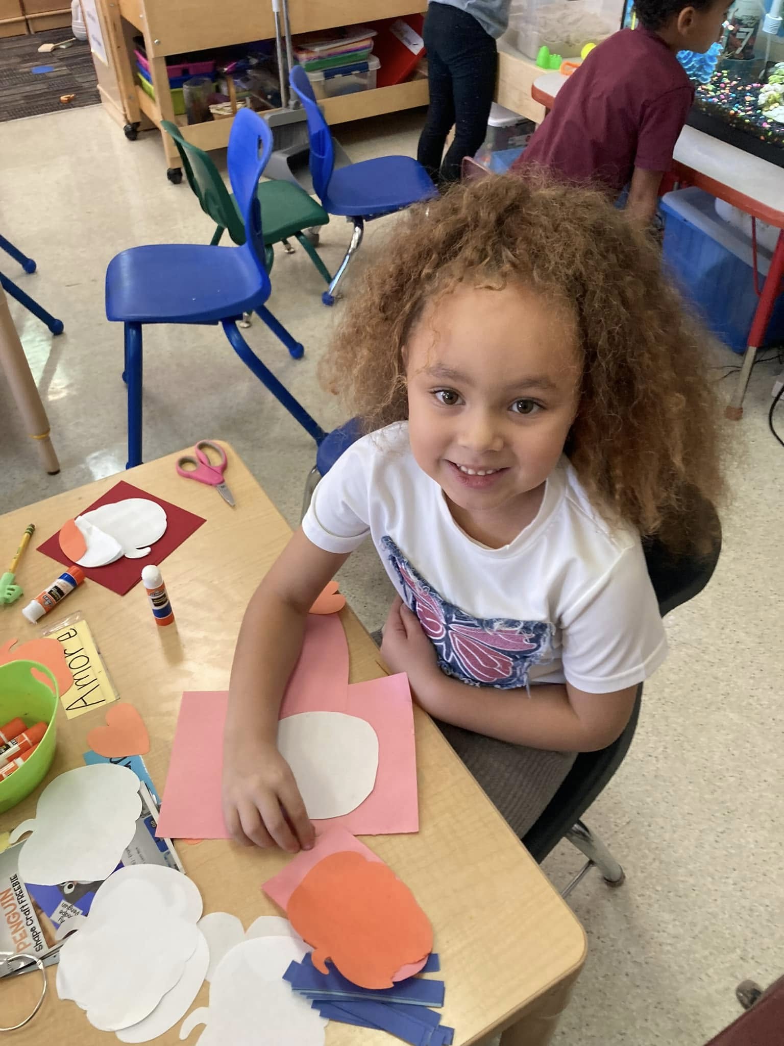 preschool female looking at the camera