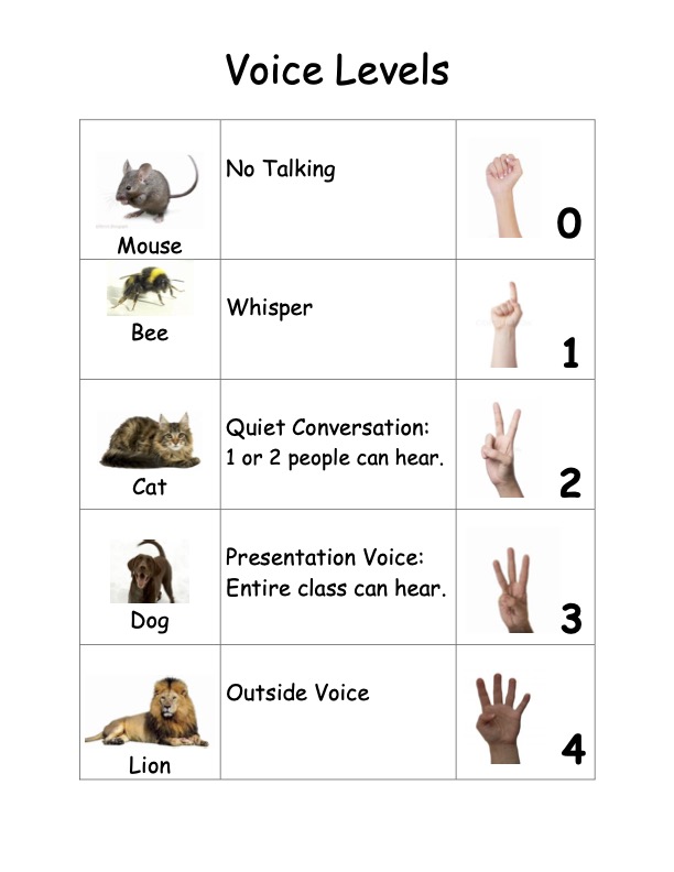 voice level chart
