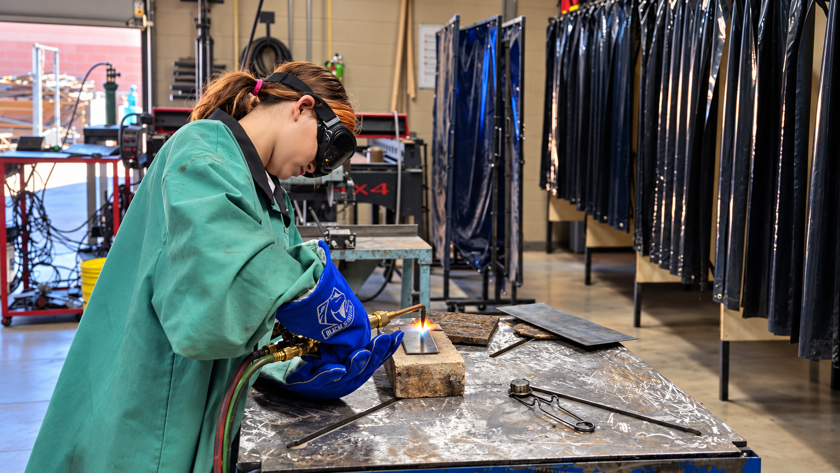 Welding Student