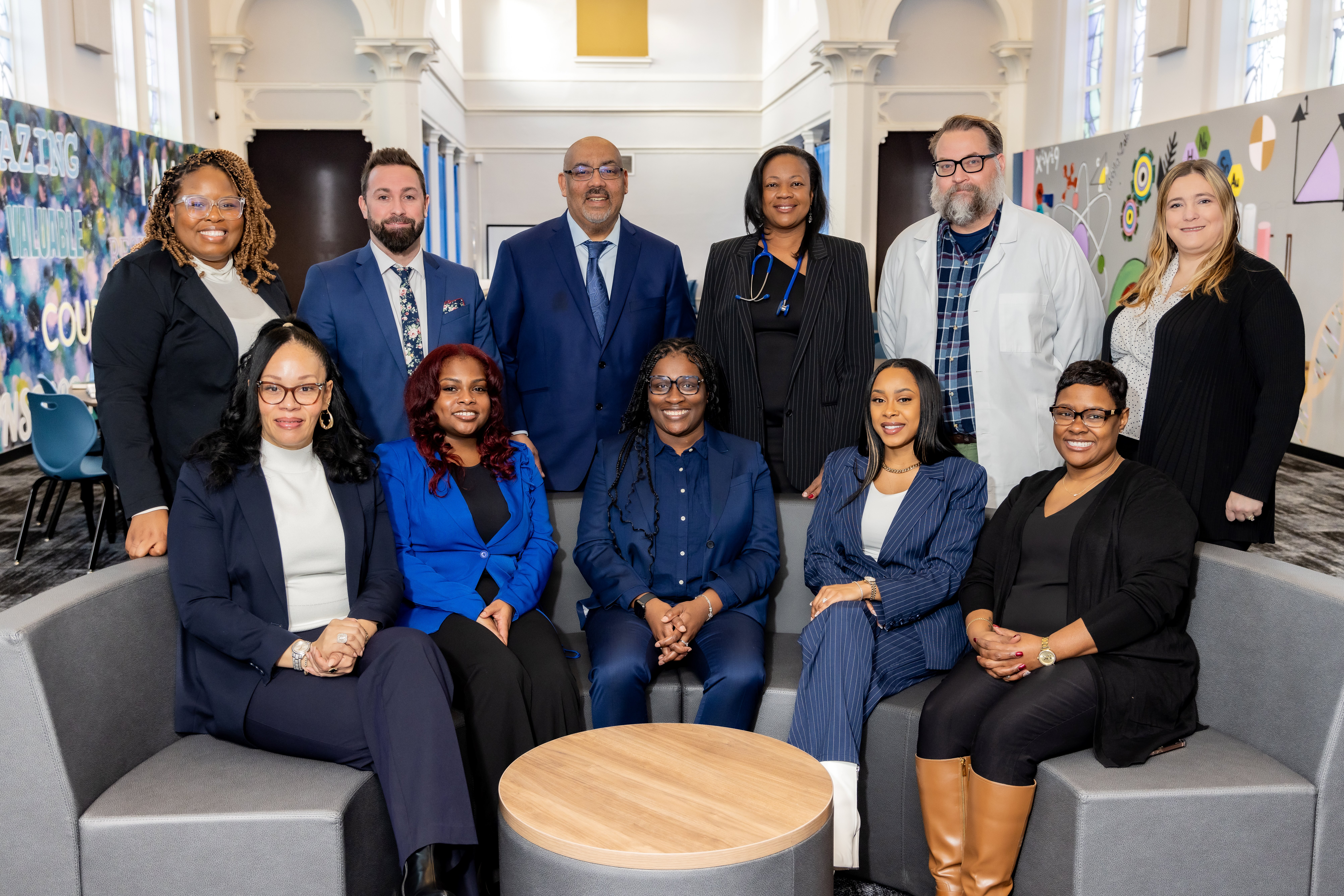 Health Sciences Charter School Leadership Team Group Photo