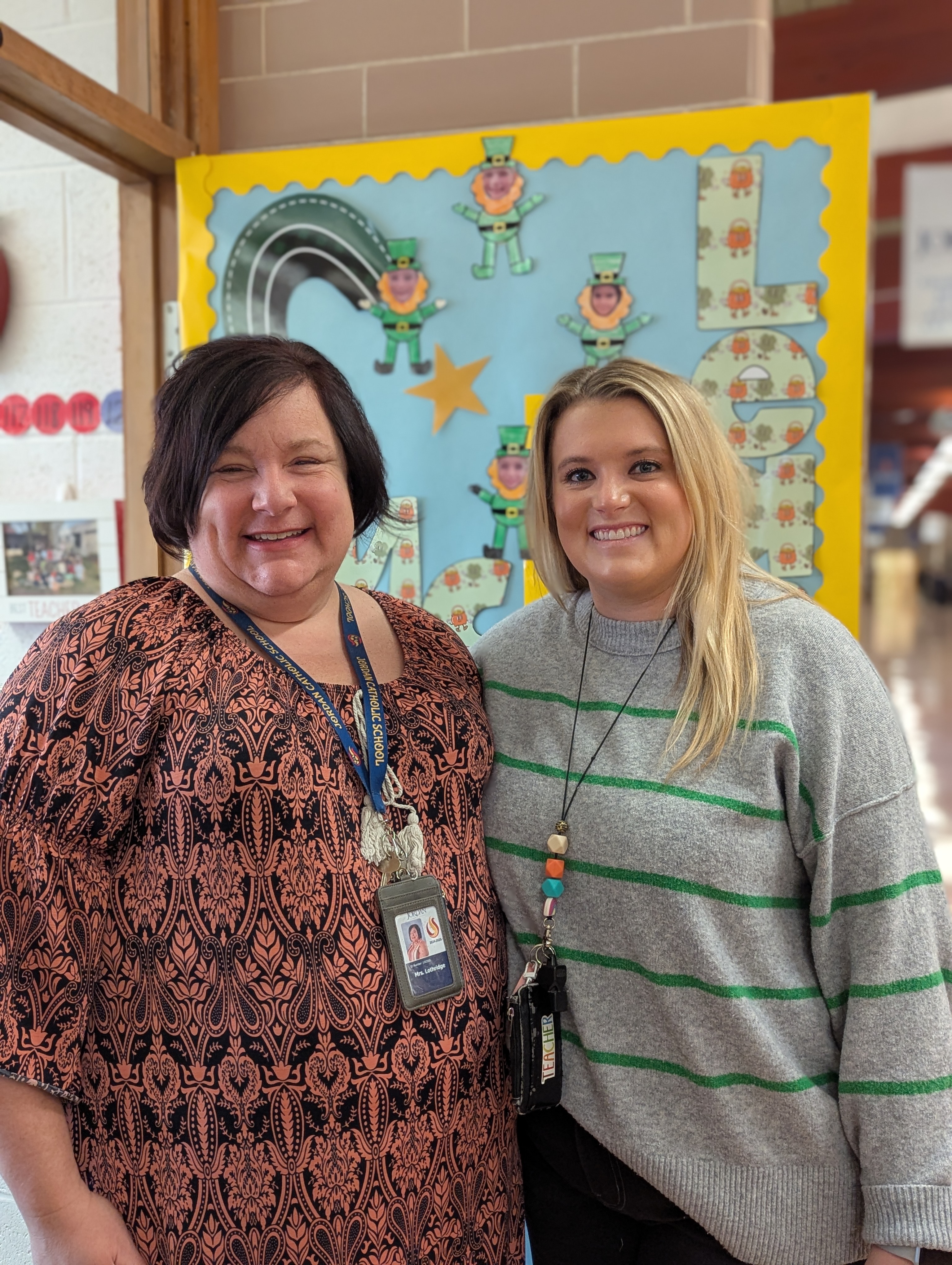 Kindergarten teachers at Jordan Catholic School
