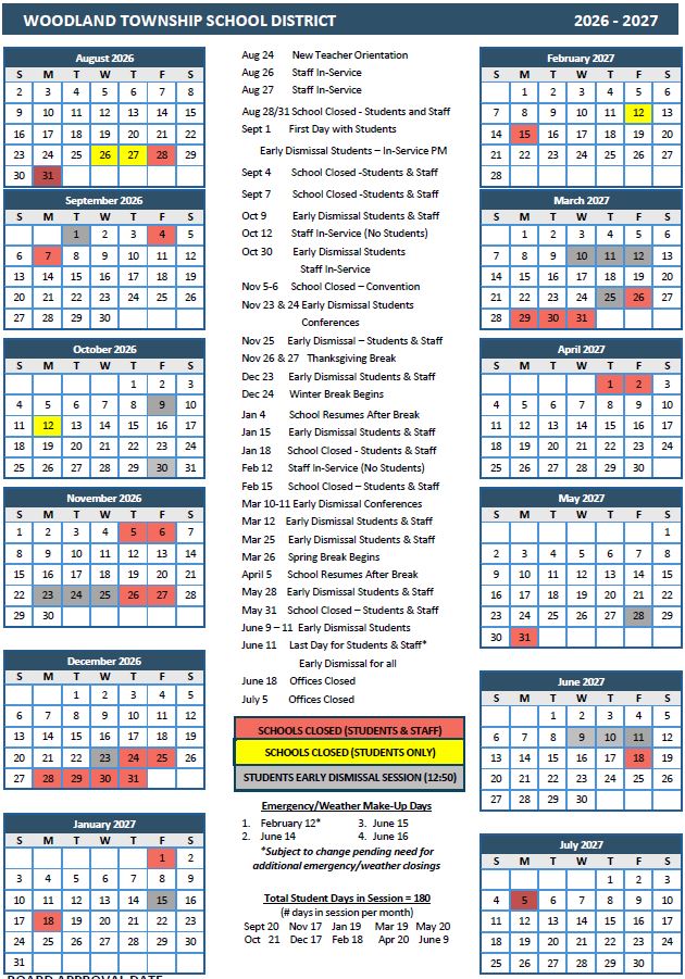 26-27 School Calendar