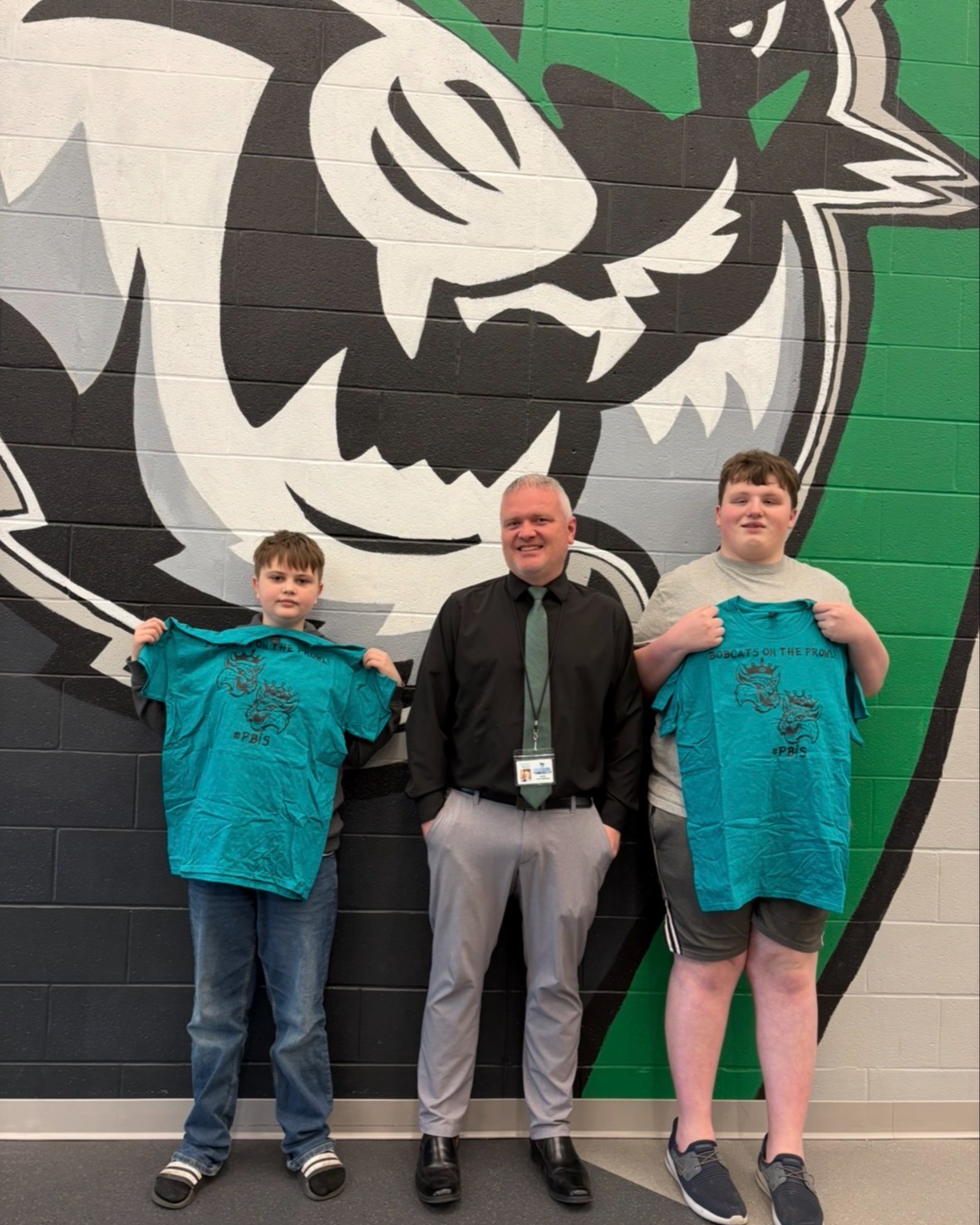 Noah Smith and Sawyer Mays receive monthly PBIS award