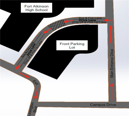 pick up and drop off map