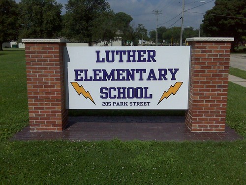 School sign