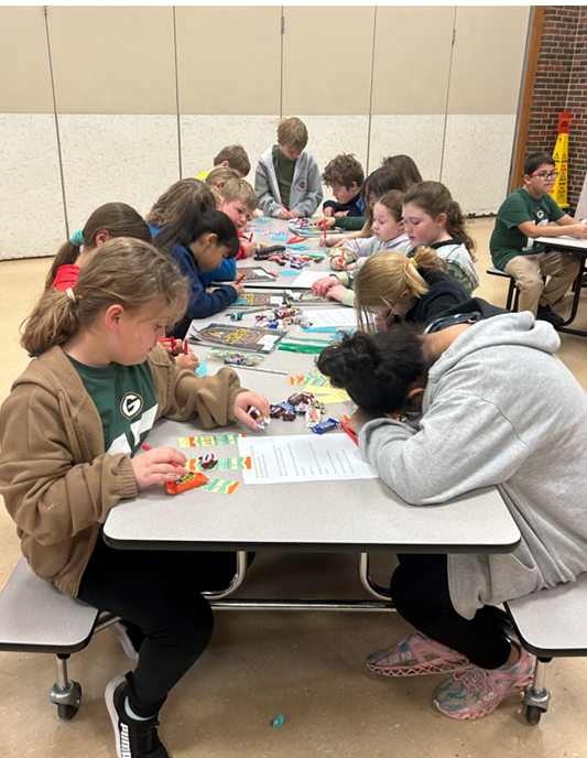 Picture of kids working on a school project