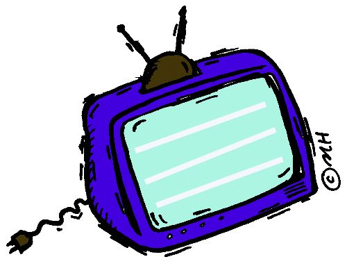A whimsical cartoon television featuring a cord and a bright screen, embodying a fun and nostalgic aesthetic.