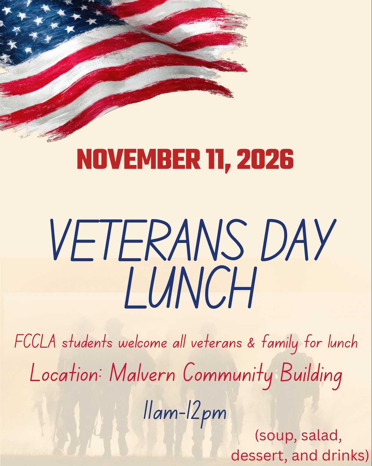 Veteran's lunch