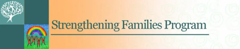 Logo of the Strengthening Families Program, symbolizing support and community for families in need.
