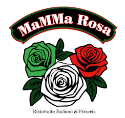 Logo of Mama Rosa Restaurant featuring elegant typography and vibrant colors, representing a warm dining experience.