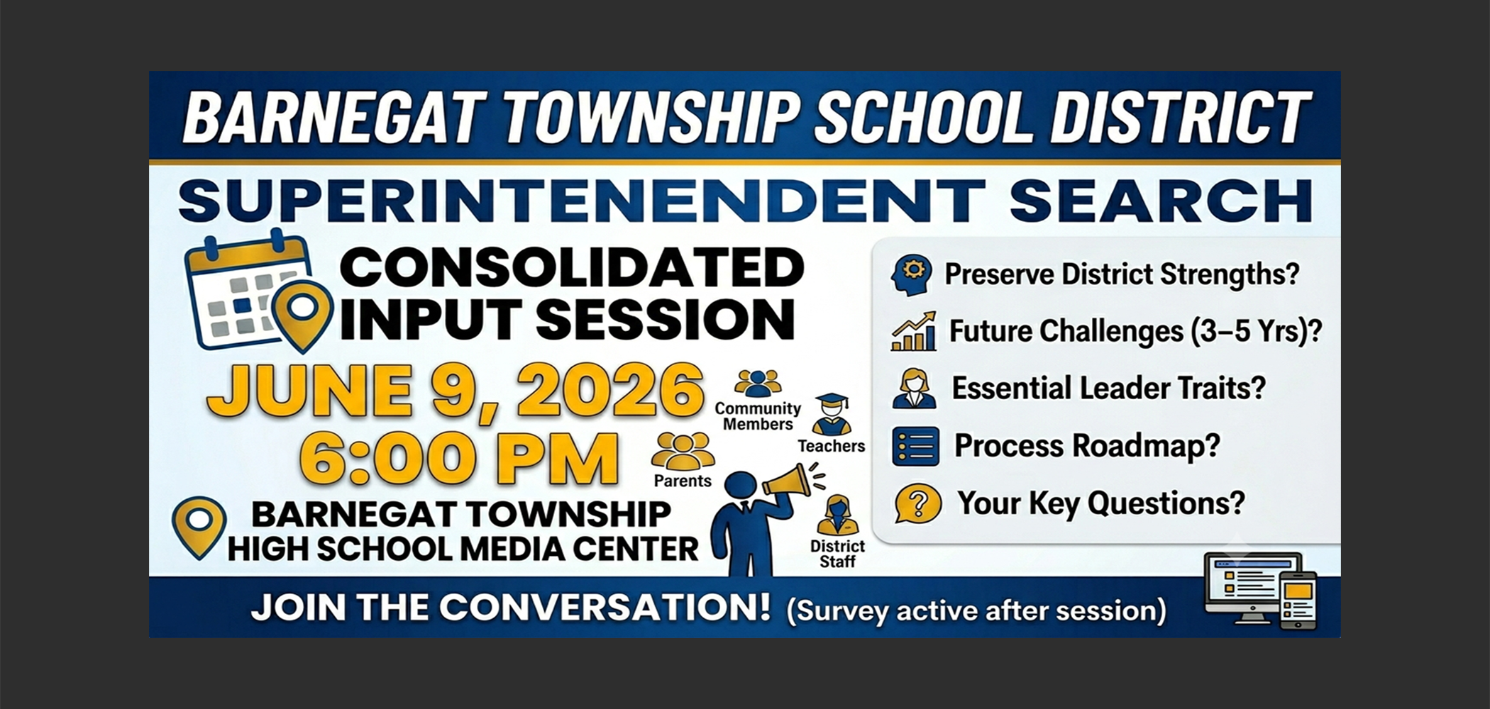 Barnegat Superintendent Banner