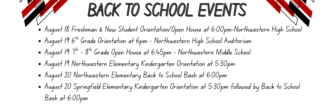 2026-2027 Back to School Events