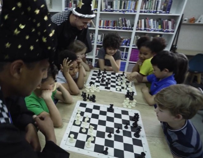 students playing chess