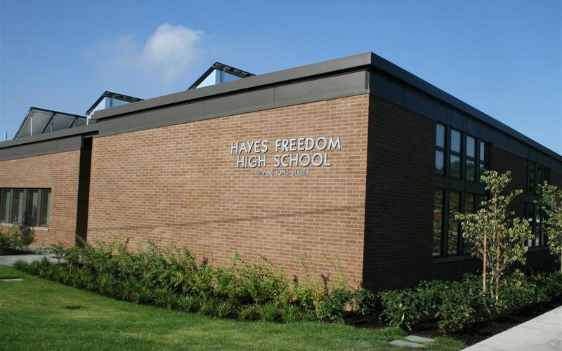 Hayes-Freedom High School building