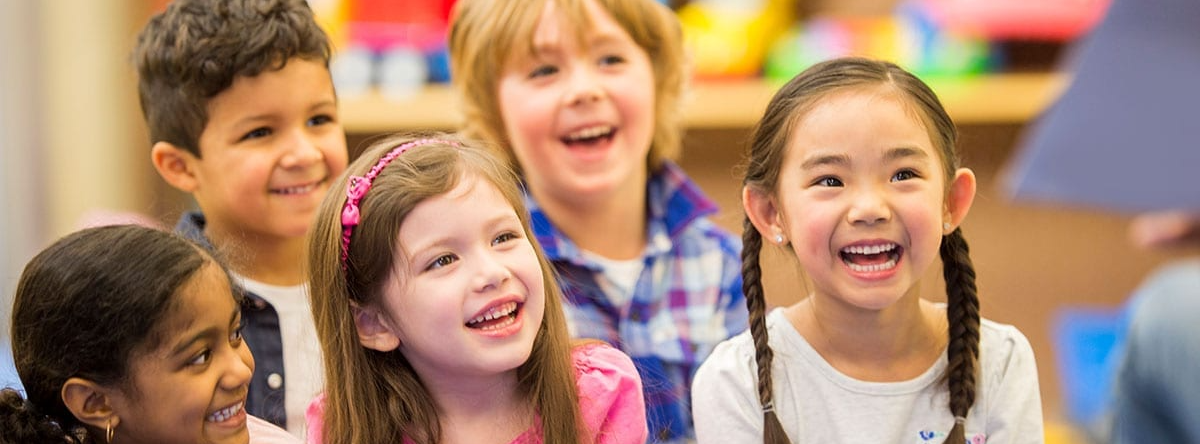 kids laughing
