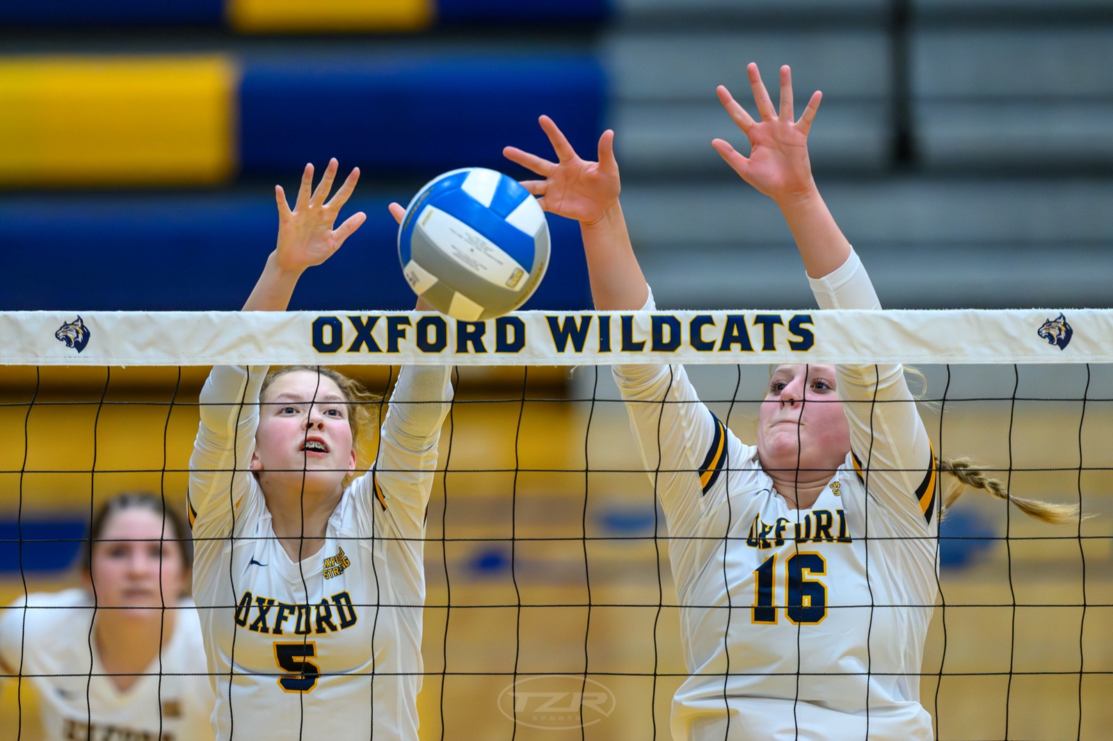 volleyball girls blocking