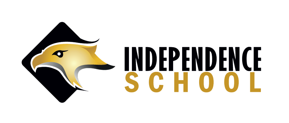 A stylized golden eagle head is featured alongside the word 'SCHOOL' in bold, capital letters.
