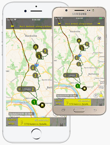 BusWhere mobile app