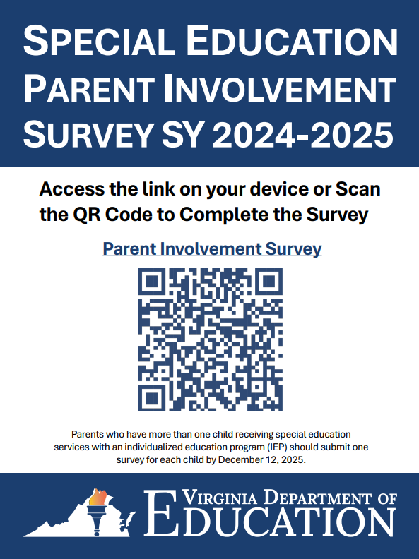 Special Education Parent Survey in English with QR Code 