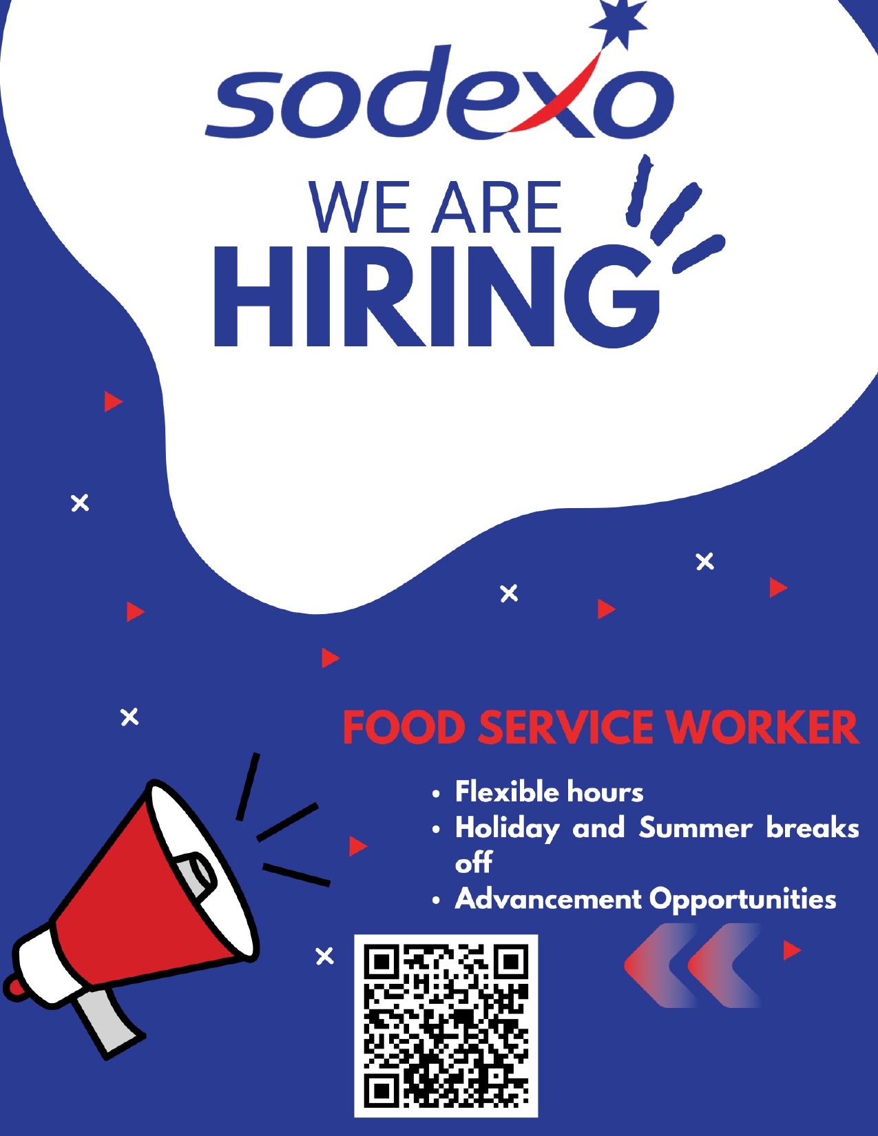 We are hiring Sodexo food services