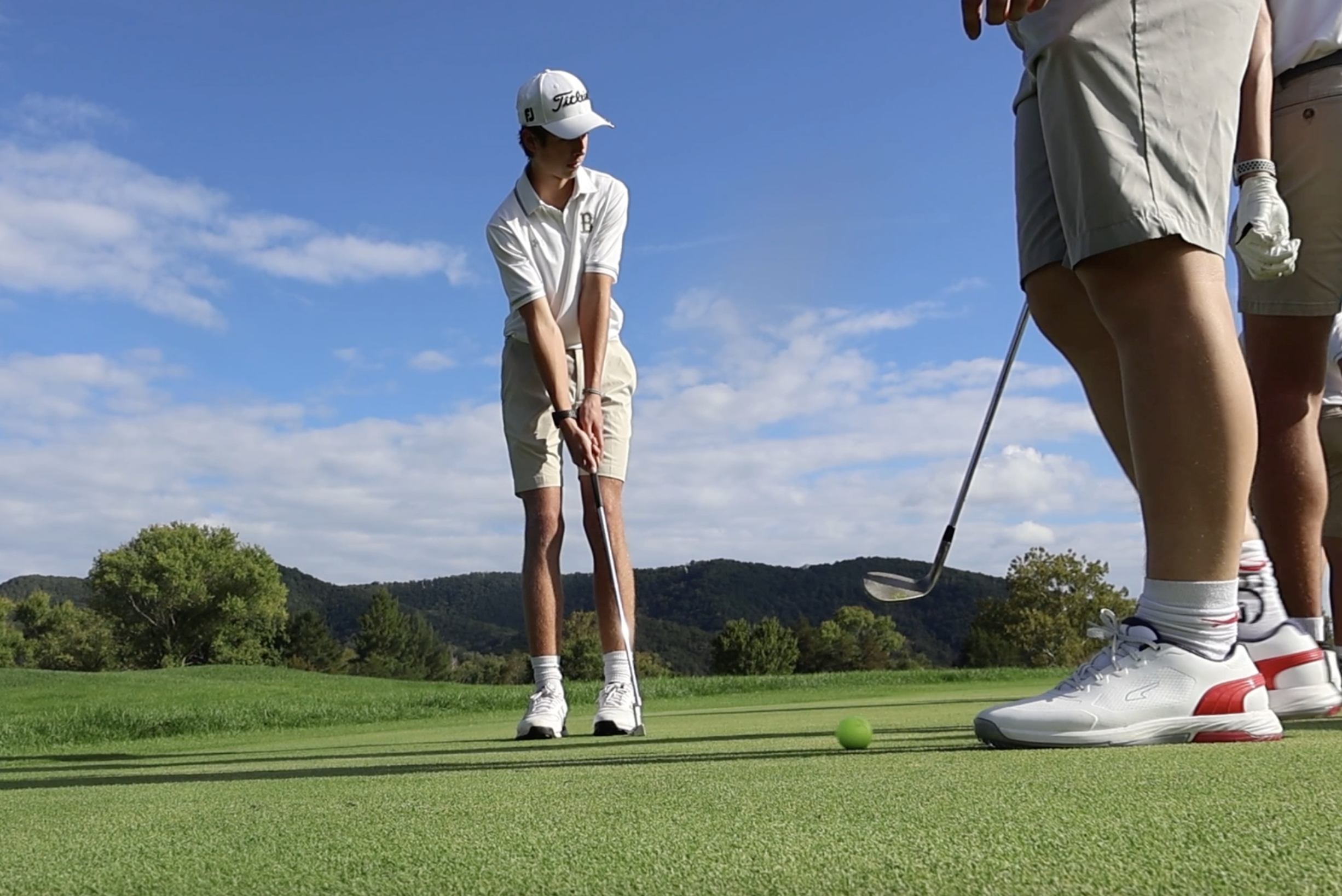 Photo of someone playing golf