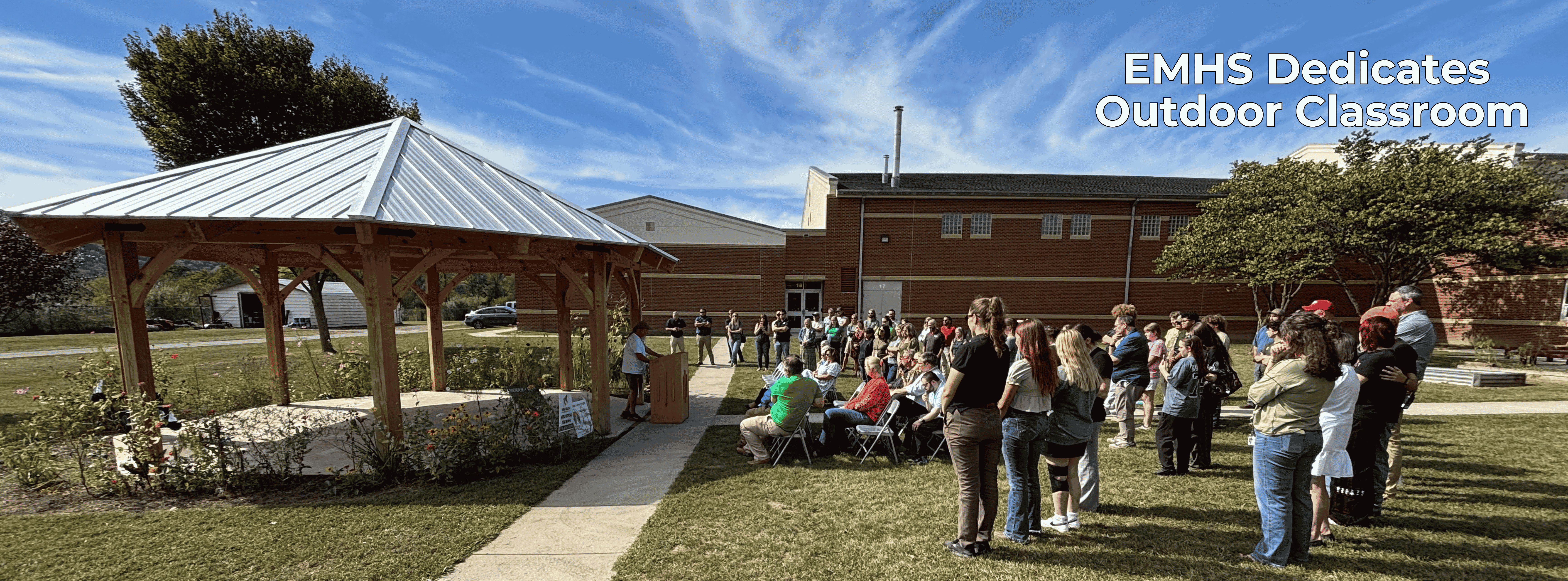 EMHS outdoor classroom dedication