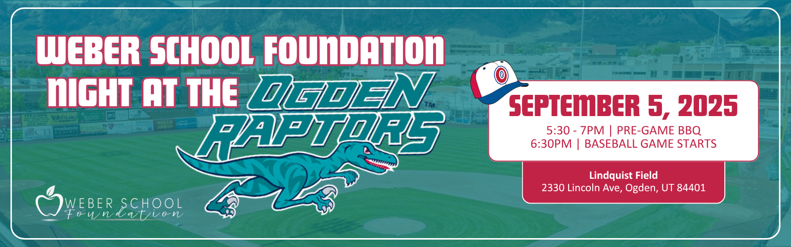 Weber School Foundation Night at the Ogden Raptors, September 5th