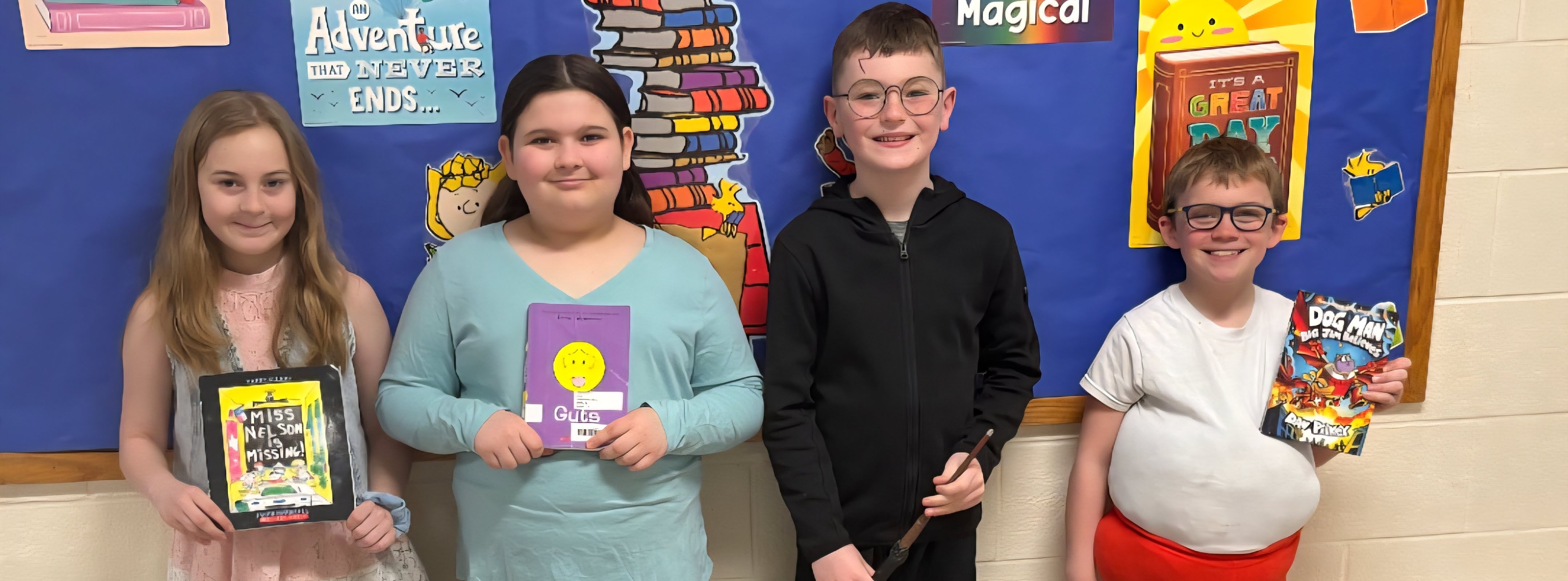 Kids as book characters