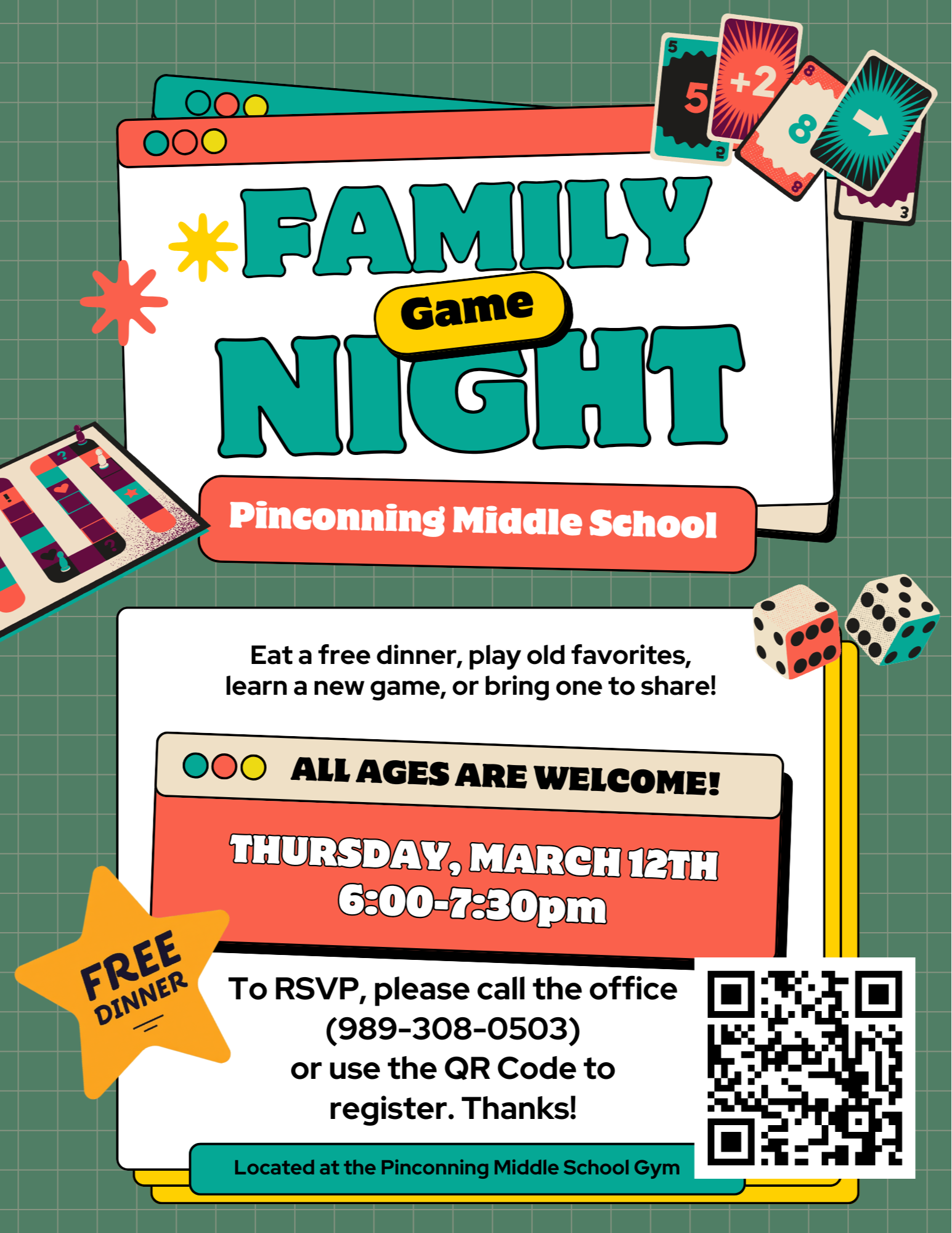 Family Game Night March 12th